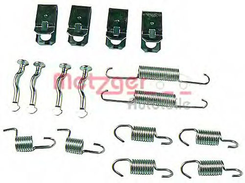 Set accesorii, saboti frana parcare HONDA ACCORD VII Tourer (CM) (2003 - 2008) METZGER 105-0876 pies...