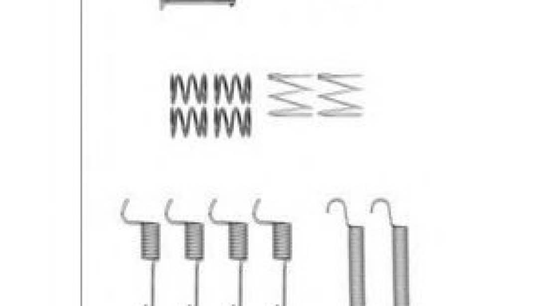 Set accesorii, saboti frana parcare HYUNDAI ACCENT III (MC) (2005 - 2010) DELPHI LY1371 piesa NOUA