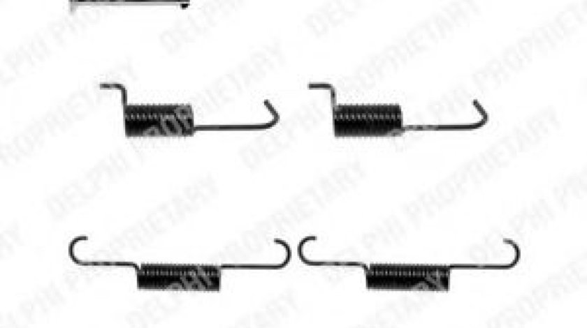 Set accesorii, saboti frana parcare HYUNDAI SANTA FE I (SM) (2000 - 2006) DELPHI LY1317 piesa NOUA