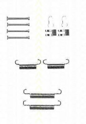 Set accesorii, saboti frana parcare IVECO DAILY IV autobasculanta (2006 - 2011) TRISCAN 8105 152560 ...