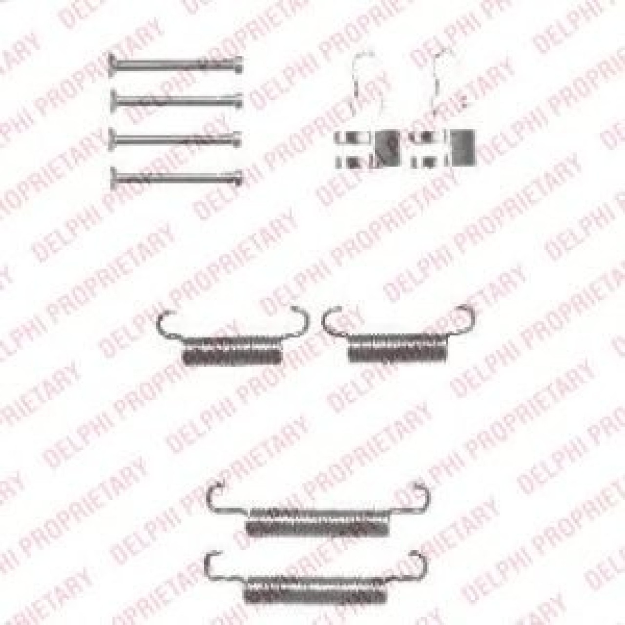 Set accesorii, saboti frana parcare IVECO DAILY V platou / sasiu (2011 - 2014) DELPHI LY1333 piesa NOUA