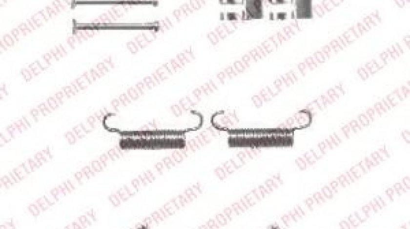 Set accesorii, saboti frana parcare IVECO DAILY V autobasculanta (2011 - 2014) DELPHI LY1333 piesa NOUA