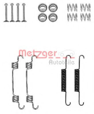 Set accesorii, saboti frana parcare KIA SPORTAGE (JE, KM) (2004 - 2016) METZGER 105-0887 piesa NOUA