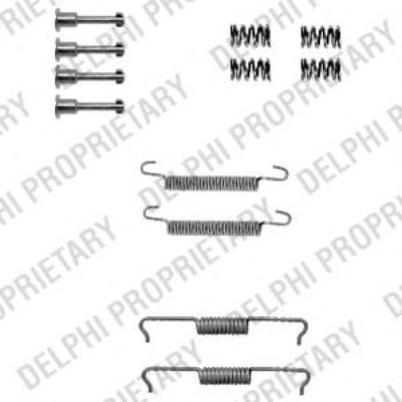 Set accesorii, saboti frana parcare LAND ROVER RANGE ROVER III (LM) (2002 - 2012) DELPHI LY1330 piesa NOUA