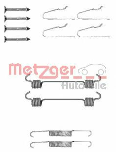 Set accesorii, saboti frana parcare MERCEDES M-CLASS (W163) (1998 - 2005) METZGER 105-0808 piesa NOUA
