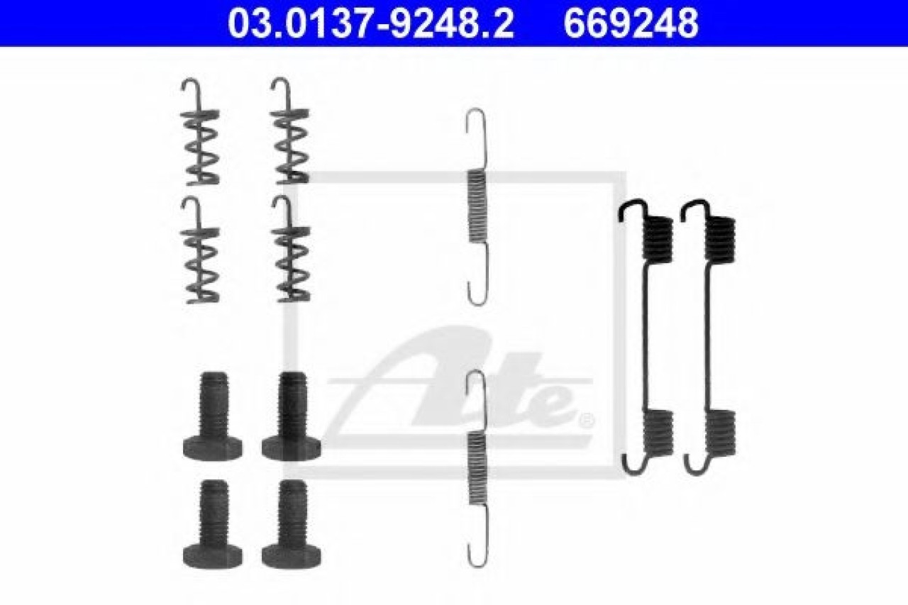 Set accesorii, saboti frana parcare MERCEDES VITO caroserie (638) (1997 - 2003) ATE 03.0137-9248.2 piesa NOUA