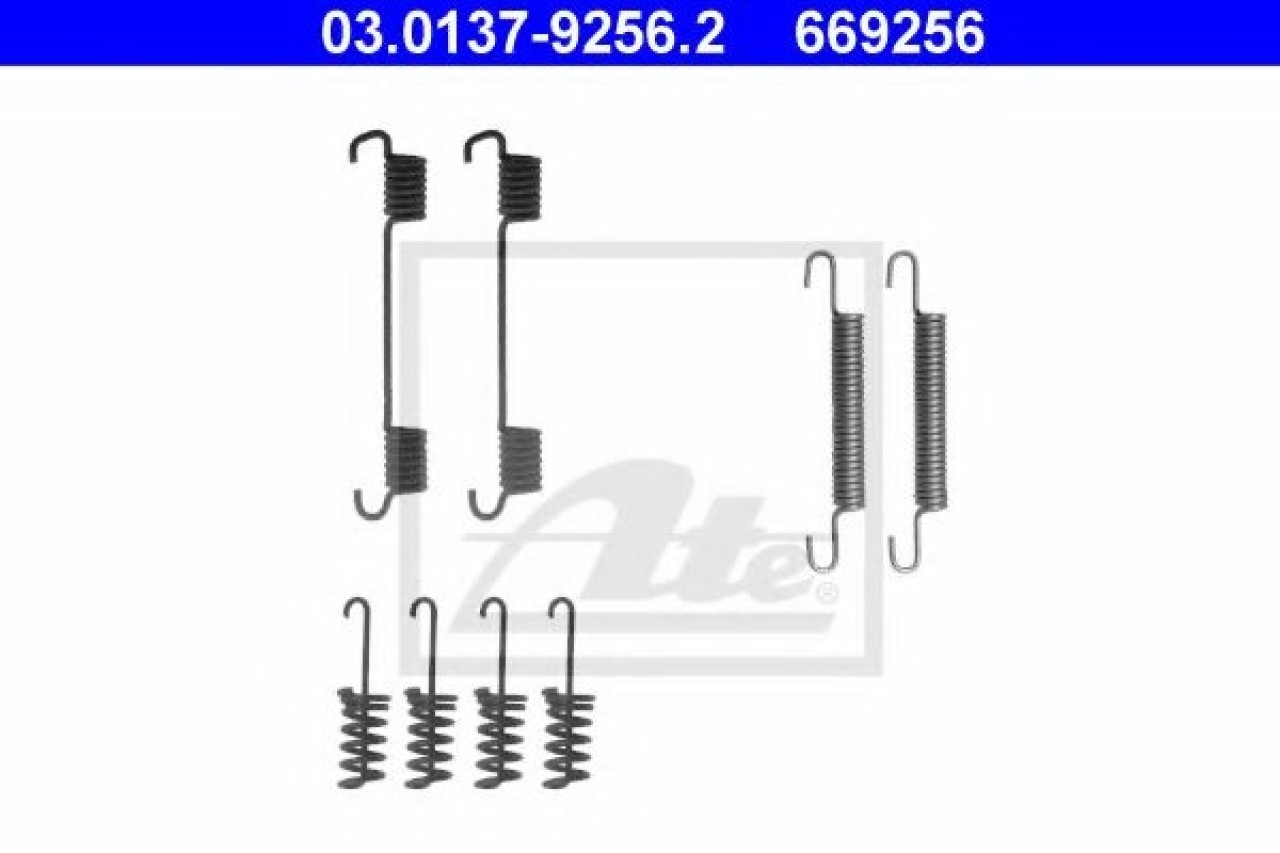 Set accesorii, saboti frana parcare MERCEDES SPRINTER 4-t bus (904) (1996 - 2006) ATE 03.0137-9256.2 piesa NOUA