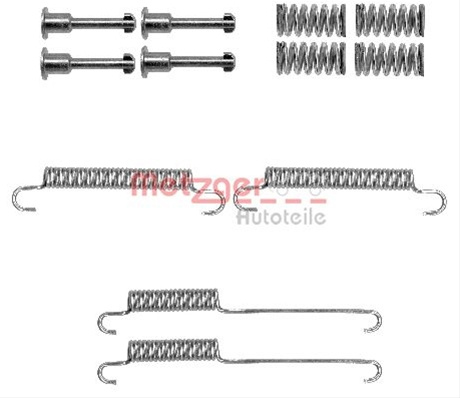 Set Accesorii, Saboti Frana Parcare Metzger 105-0892