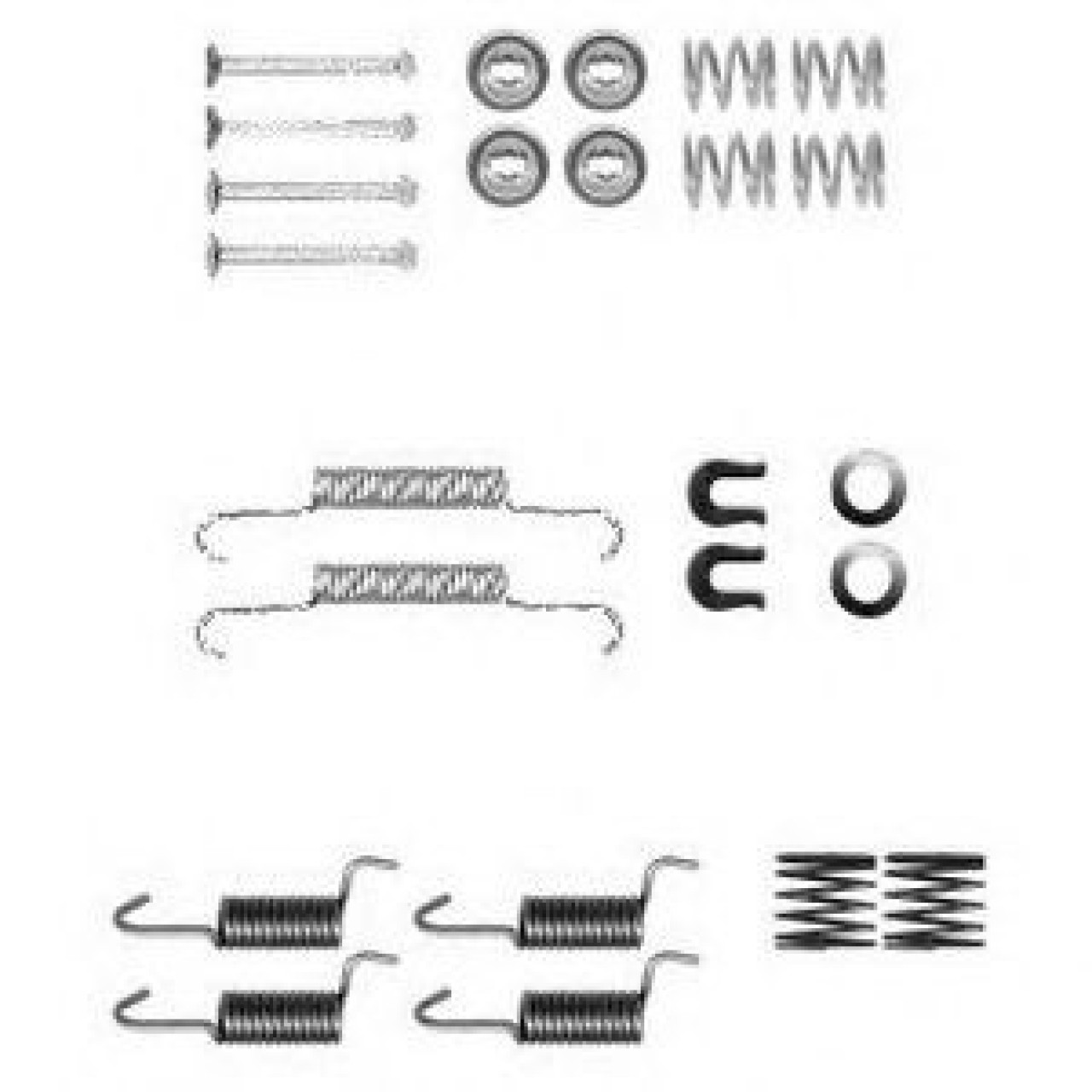 Set accesorii, saboti frana parcare PEUGEOT 4008 (2012 - 2016) DELPHI LY1367 piesa NOUA