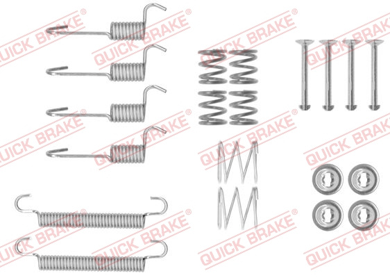 Set accesorii, saboti frana parcare puntea spate (1050008 QBK) HYUNDAI,KIA