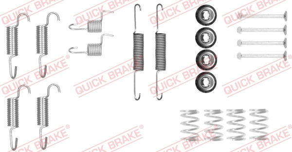 Set accesorii, saboti frana parcare puntea spate (1050025 QBK) CHEVROLET
