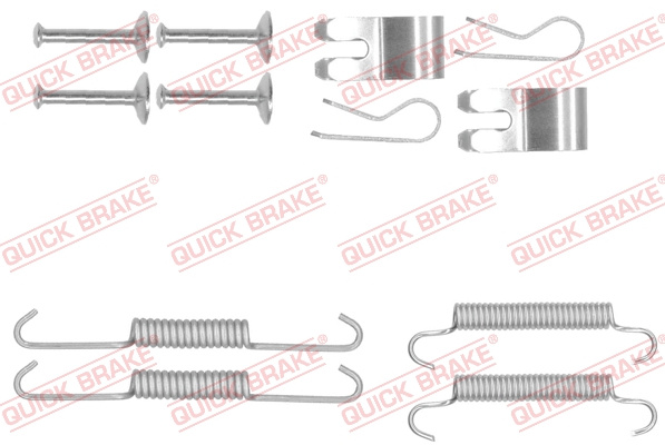 Set accesorii, saboti frana parcare puntea spate (1050013 QBK) LAND ROVER