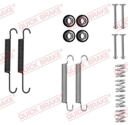 Set accesorii, saboti frana parcare puntea spate (1050893 QBK) HYUNDAI,KIA
