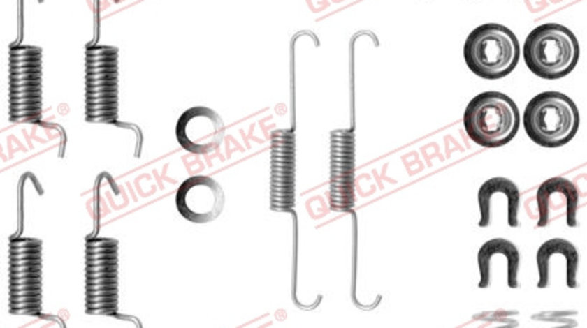 Set accesorii, saboti frana parcare puntea spate (1050788 QBK) MITSUBISHI,NISSAN