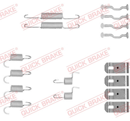 Set accesorii, saboti frana parcare puntea spate (1050876 QBK) HONDA