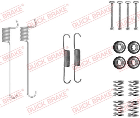 Set accesorii, saboti frana parcare puntea spate (1050848 QBK) NISSAN