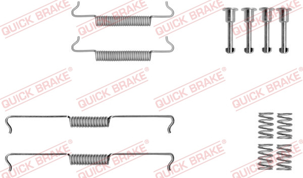 Set accesorii, saboti frana parcare puntea spate (1050041 QBK) PORSCHE,VW