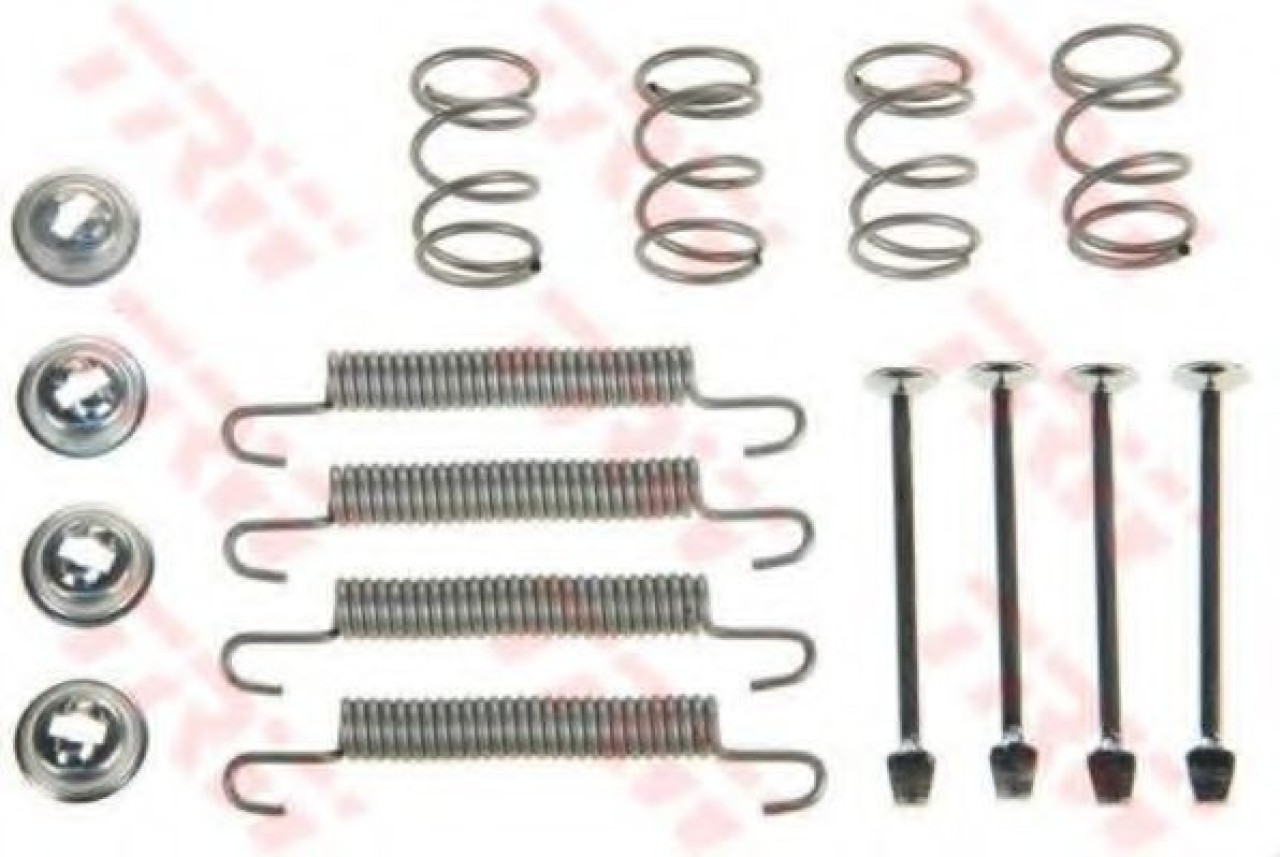 Set accesorii, saboti frana parcare SAAB 9-3 Cabriolet (YS3D) (1998 - 2003) TRW SFK259 piesa NOUA