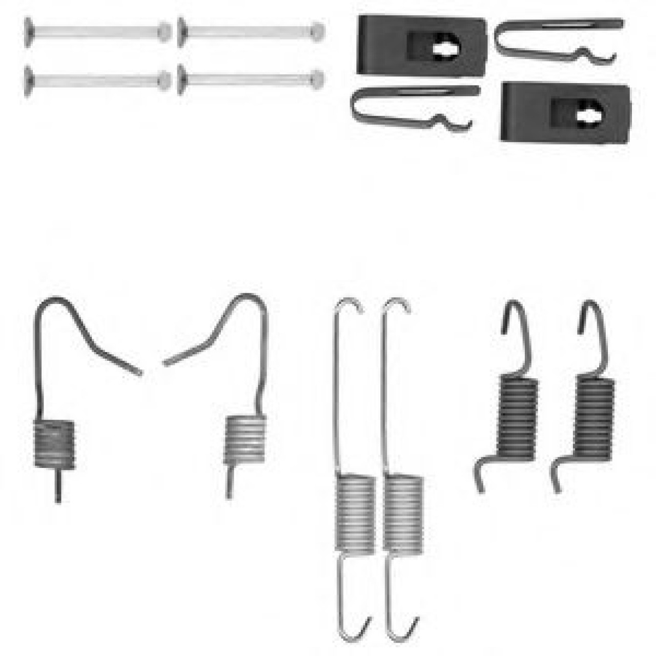 Set accesorii, saboti frana parcare TOYOTA AVENSIS Limuzina (T25) (2003 - 2008) DELPHI LY1402 piesa NOUA