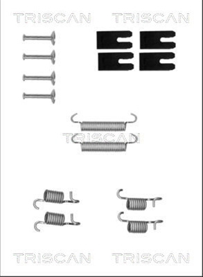 Set Accesorii, Saboti Frana Parcare Triscan 8105 132591