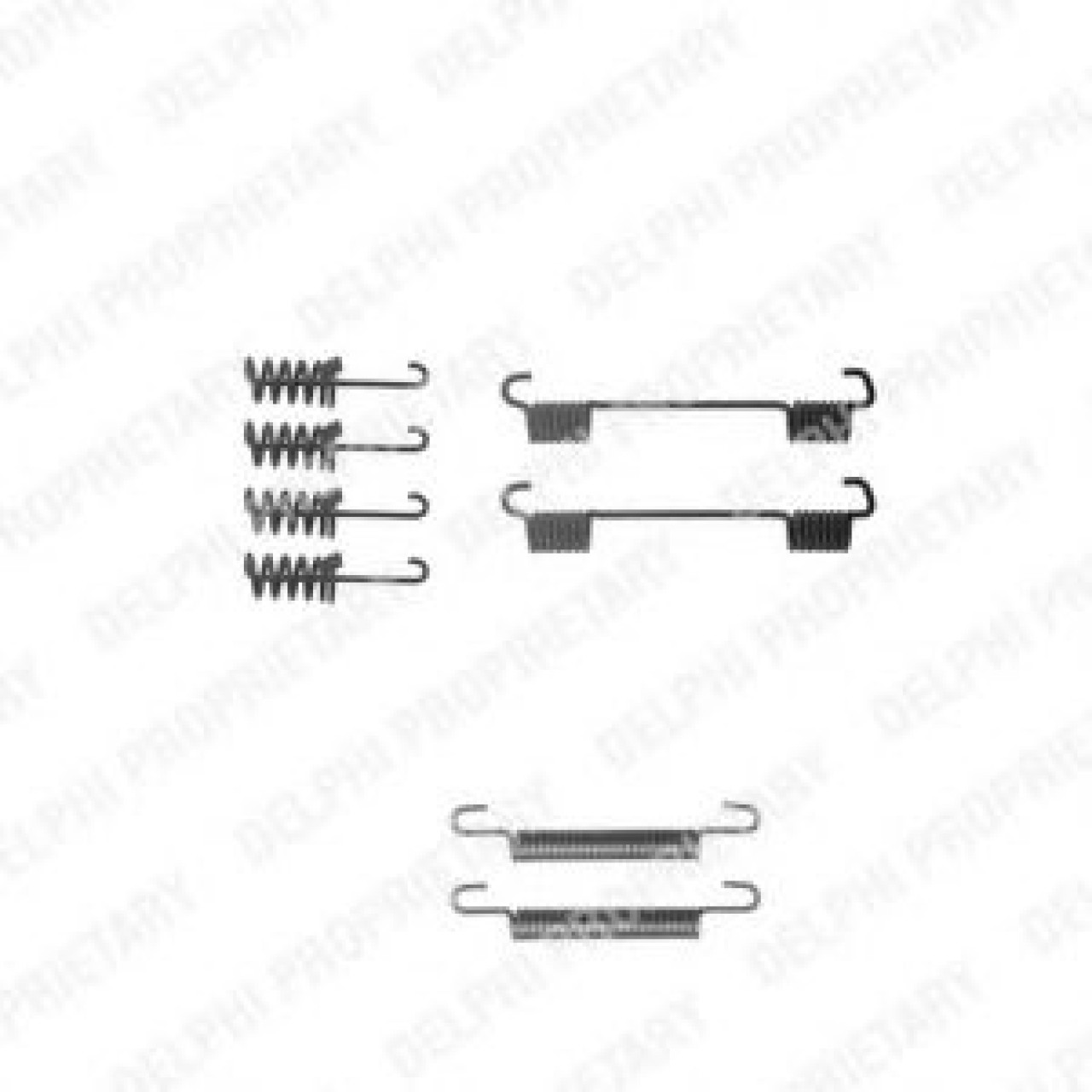 Set accesorii, saboti frana parcare VW LT II caroserie (2DA, 2DD, 2DH) (1996 - 2006) DELPHI LY1259 piesa NOUA