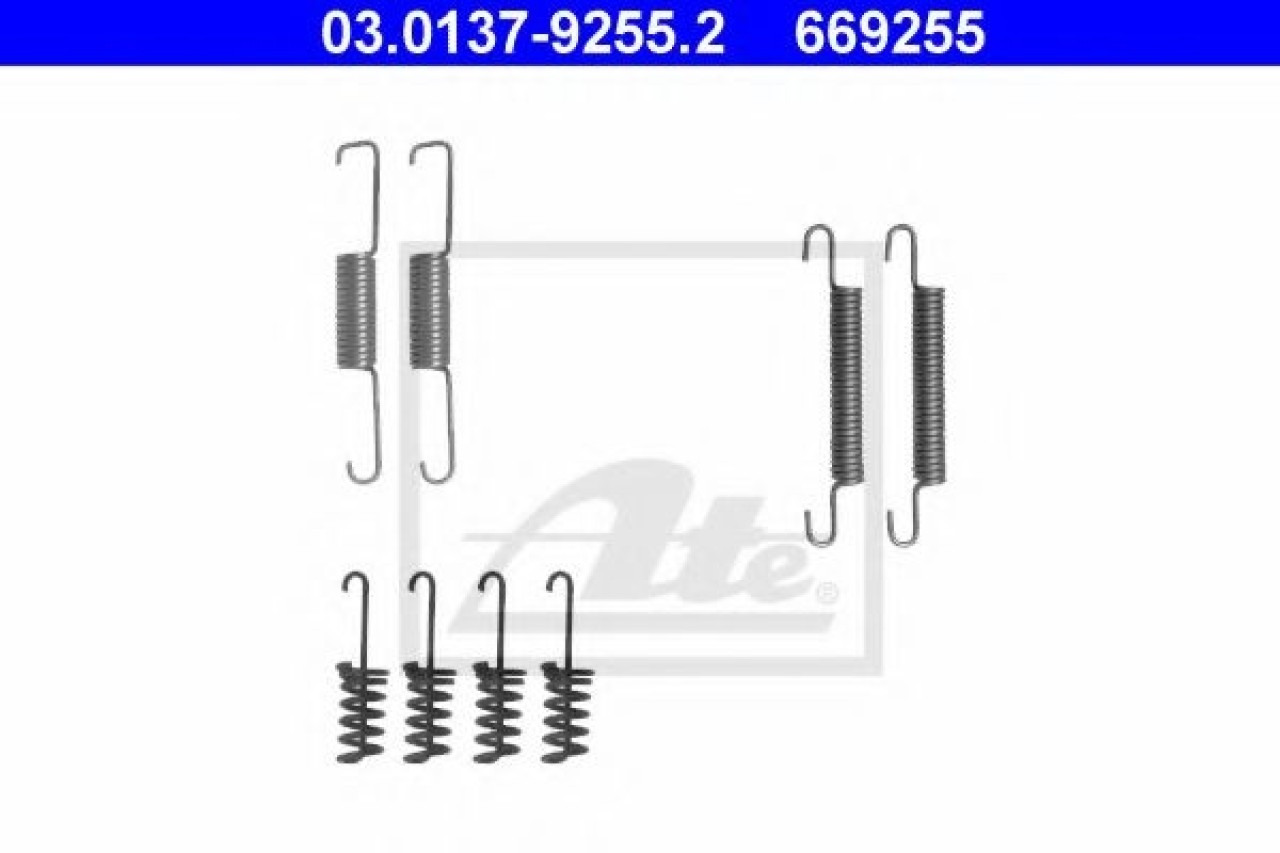 Set accesorii, saboti frana parcare VW LT II caroserie (2DA, 2DD, 2DH) (1996 - 2006) ATE 03.0137-9255.2 piesa NOUA