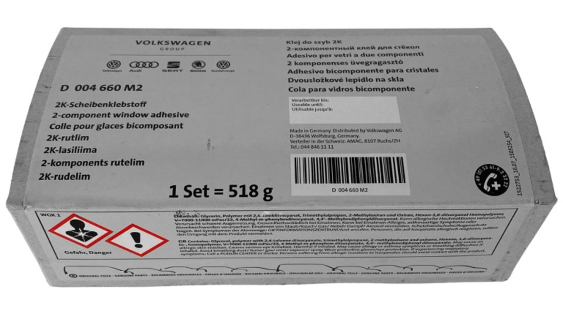 Set Adeziv Lipit Parbriz Oe Volkswagen D004660M2