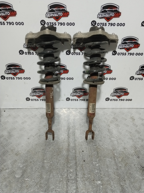 Set amortizoare fata Audi A4 (2001-2004) [8E2, B6] 1.9 Motorina 2003, SET STANGA +DREAPTA / CU FLANSA ȘI ARC / 8E0BP / 8E0413031BP