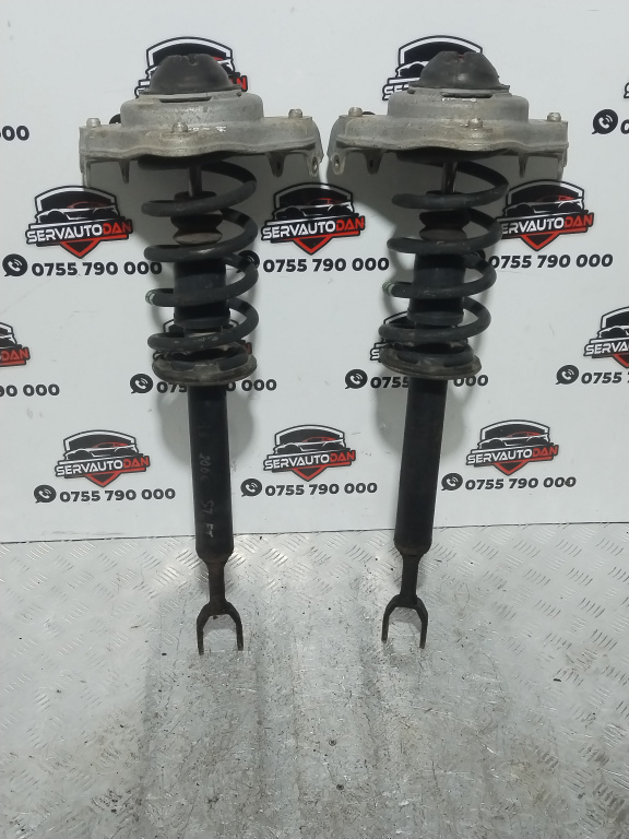 Set amortizoare fata Audi A6 (2004-2011) [4F2, C6] 3.0 Motorina 2006, STANGA+DREAPTA / CU FLANSA ȘI ARC / 4F0413031AL / PRET PE SET