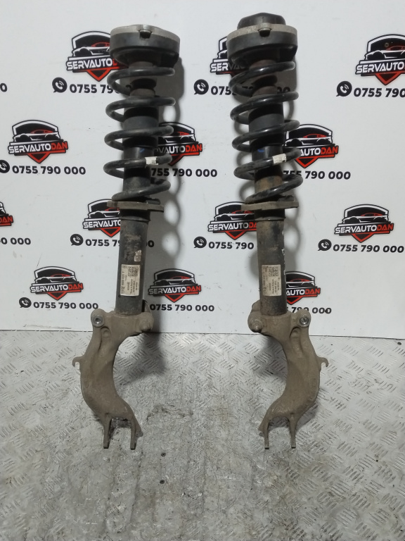 Set amortizoare fata Audi Q7 (2015->) [4M] 3.0 Motorina 2017, CU FLANSA ȘI ARC / SET STANGA+DREAPTA / 4M0031T / 4M0413031T