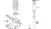 Set amortizoare spate Skoda Octavia (1Z) Kombi 200...