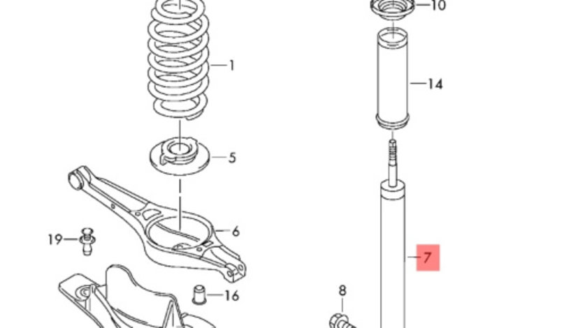 Set amortizoare spate Skoda Octavia (1Z) Kombi 2008 2.0 TDI SKODA OCTAVIA [ 1959 - 1971 ] OEM 1K0513029ER