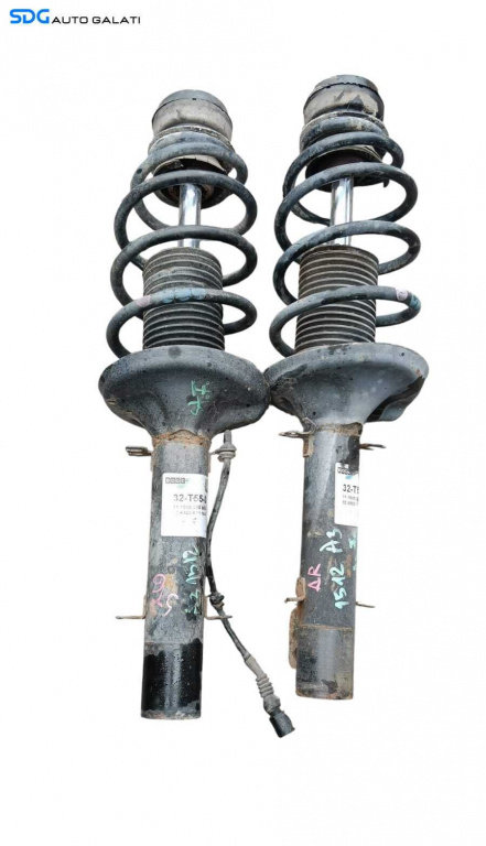 Set Amortizoare Telescoape cu Arcuri si Flanse Fata Stanga Dreapta Audi A3 8L 1.6 1.8 1.9 1997 - 200...