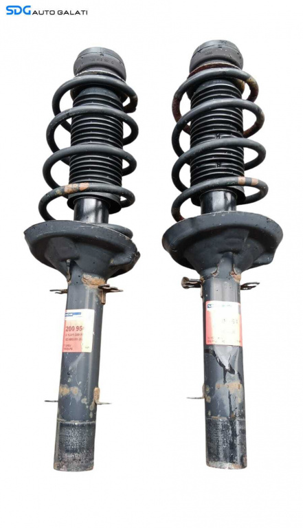 Set Amortizoare Telescoape cu Arcuri si Flanse Fata Stanga Dreapta Skoda Octavia 1 1.4 1.6 1.8 1.9 2.0 1996 - 2010 Cod 200954 824903005253 [M8341]