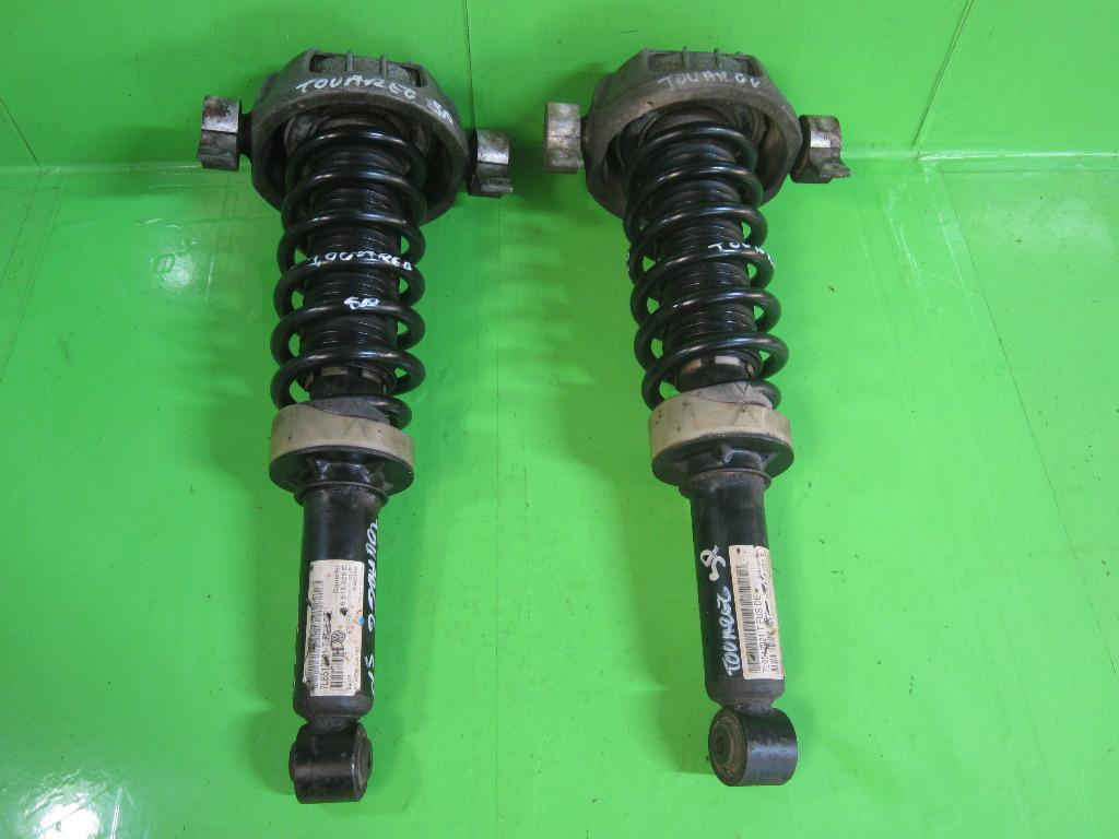 SET AMORTIZOR / AMORTIZOARE SPATE CU ARC SI FLANSA VW TOUAREG FAB. 2002 - 2010 ⭐⭐⭐⭐⭐