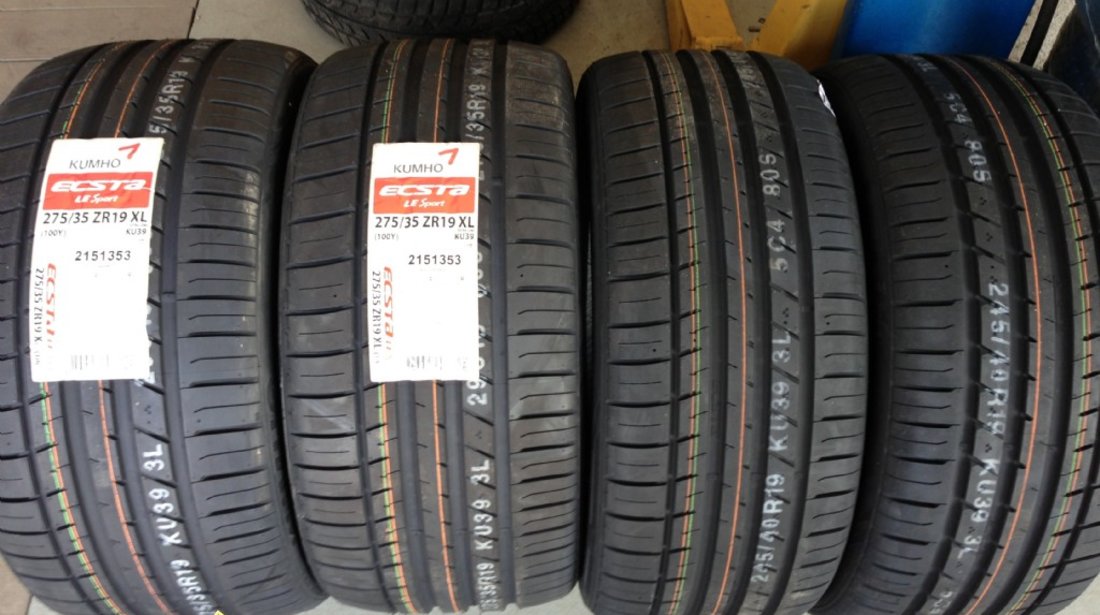 Set anvelope 245/40/19-275/35/19 kumho de vara noi ptr seria 5