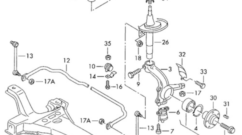 Set arcuri suspensie fata ​Volkswagen Sharan (7M9) Monovolum 2001 1.9 TDI OEM 7M3411105AB