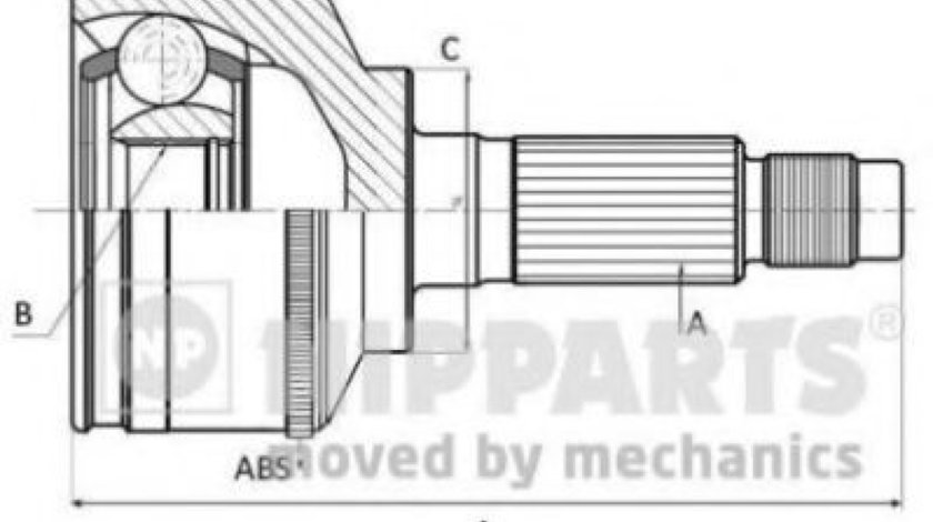 Set articulatie, planetara CHEVROLET AVEO Limuzina (T250, T255) (2005 - 2016) NIPPARTS J2820911 piesa NOUA