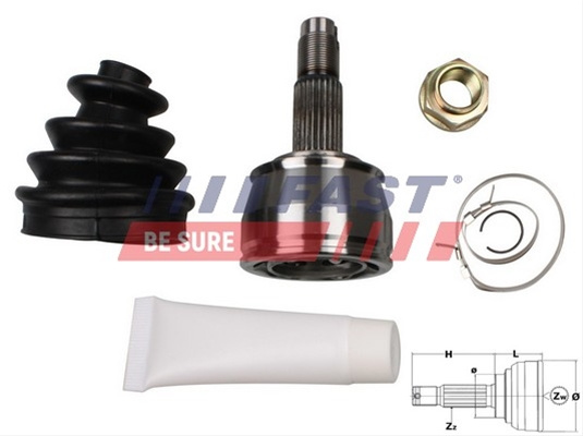 Set Articulatie, Planetara Fast Fiat FT25073K