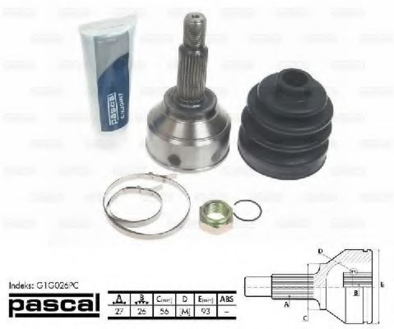 Set articulatie, planetara FORD MONDEO III (B5Y) (2000 - 2007) PASCAL G1G026PC piesa NOUA