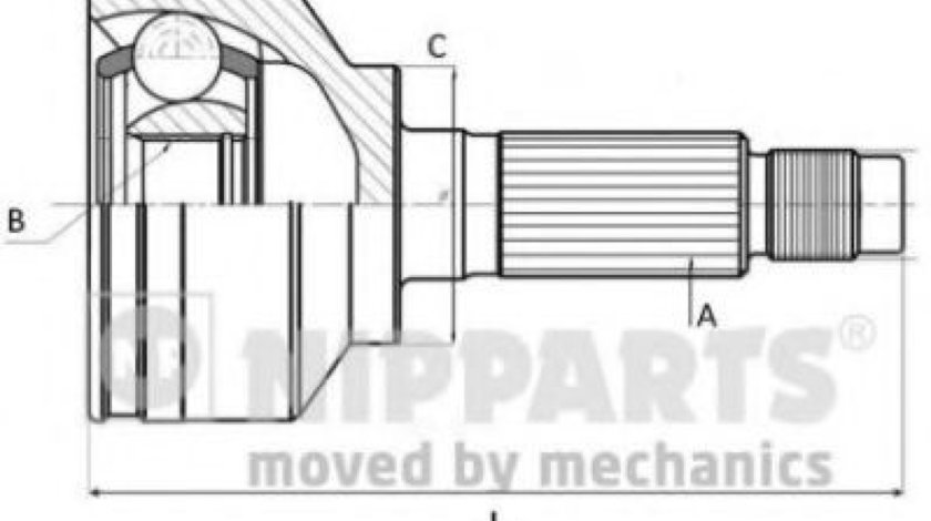 Set articulatie, planetara HONDA ACCORD VII (CM) (2002 - 2008) NIPPARTS J2824134 piesa NOUA