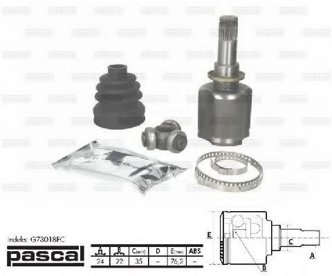 Set articulatie, planetara MAZDA 3 (BK) (2003 - 2009) PASCAL G73018PC piesa NOUA