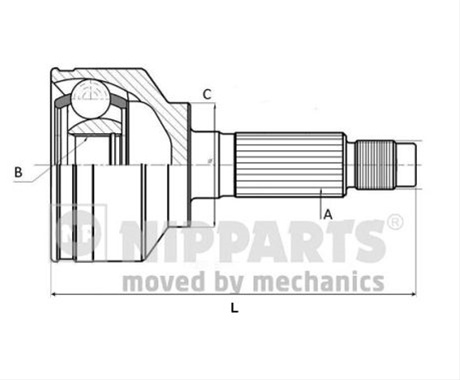 Set Articulatie, Planetara Nipparts Honda N2824166
