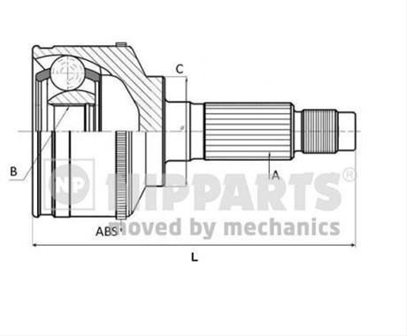 Set Articulatie, Planetara Nipparts Mazda N2823137