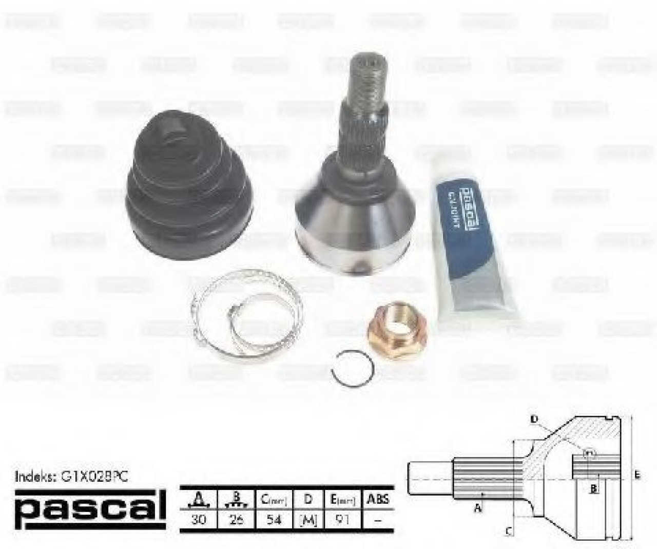 Set articulatie, planetara OPEL VECTRA C (2002 - 2016) PASCAL G1X028PC piesa NOUA