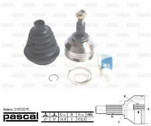 Set articulatie, planetara RENAULT ESPACE IV (JK0/1) (2002 - 2015) PASCAL G1R020PC piesa NOUA