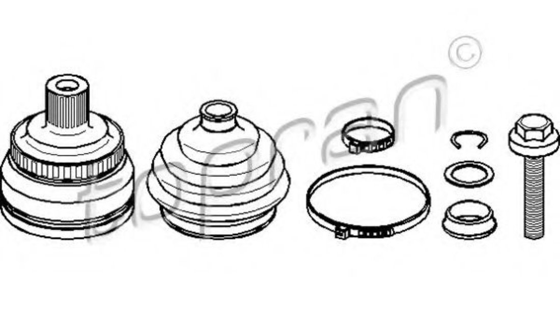 Set articulatie, planetara SKODA SUPERB I (3U4) (2001 - 2008) TOPRAN 108 114 piesa NOUA