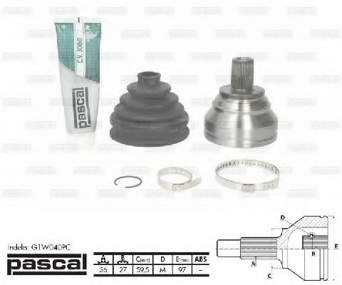 Set articulatie, planetara VW PASSAT (3C2) (2005 - 2010) PASCAL G1W040PC piesa NOUA
