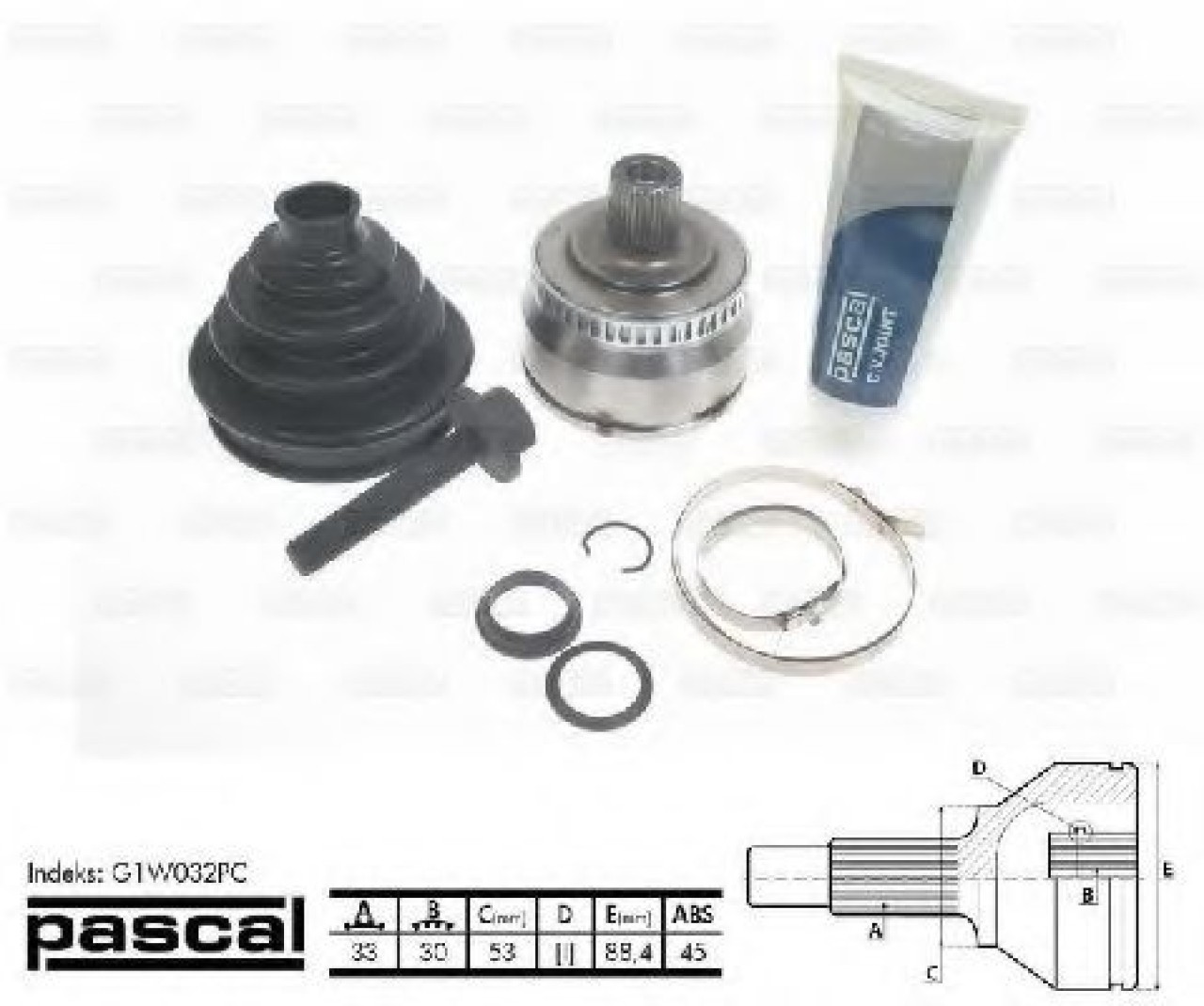 Set articulatie, planetara VW PASSAT Variant (3B5) (1997 - 2001) PASCAL G1W032PC piesa NOUA