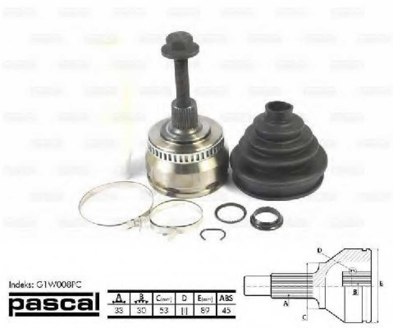 Set articulatie, planetara VW PASSAT Variant (3B5) (1997 - 2001) PASCAL G1W008PC piesa NOUA